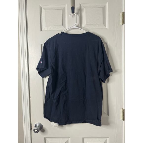 Champion Athletic Black Scrip Logo T-Shirt Sz: Large - Picture 3 of 3